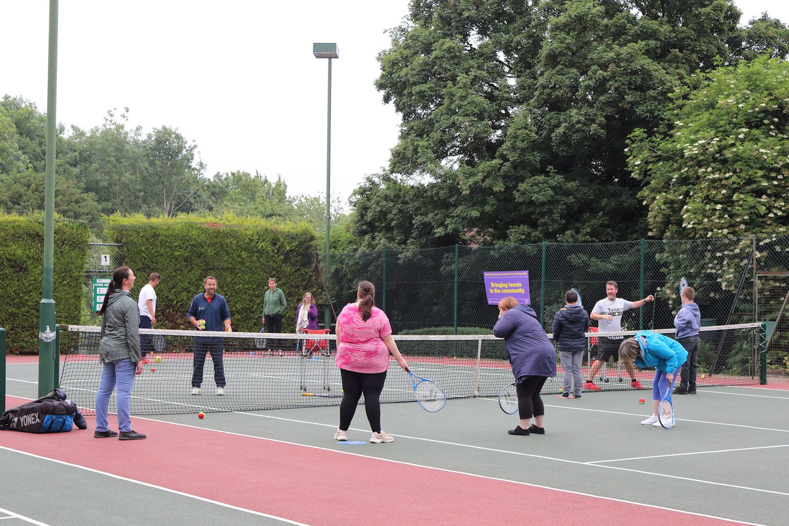 Players at Market Harborough Lawn Tennis Club
